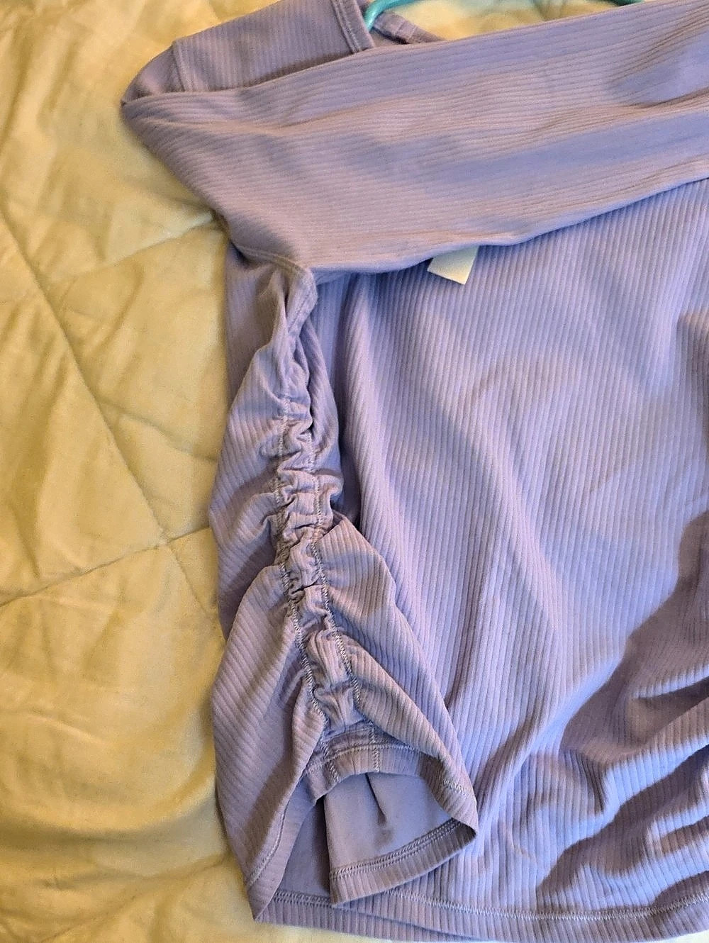 lululemon All It Takes Long Sleeve *Ribbed Nulu Long Sleeve Ruching Top in - Picture 4 of 5